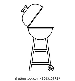 barbeque grill isolated icon