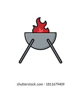 barbeque grill vector design template illustration