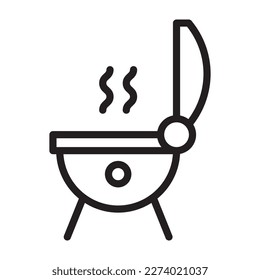 Barbeque grilled outline icon.
This icon includes for moment party,feast, festivities, binge, banquets and more.