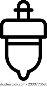 barbeque hut oak line icon for download