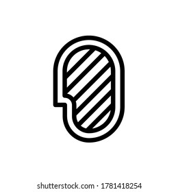barbeque icon vector illustration outline style. food icon set.