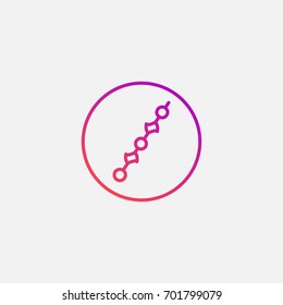 Barbeque icon.gradient illustration isolated vector sign symbol