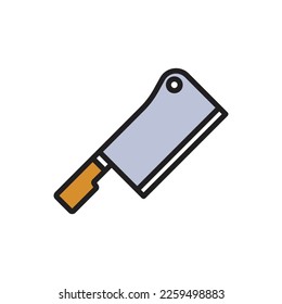 Ilustración de vectores de icono de Cuchillo de Barbeque