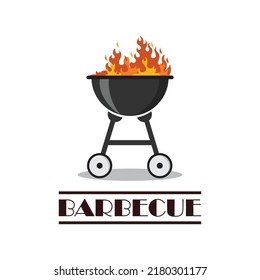 barbeque logo and symbol vector illustration design