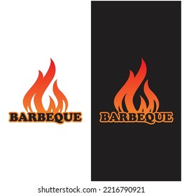 barbeque logo and symbol vector illustration design