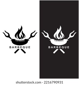 barbeque Logo und Symbol, Vektorgrafik-Design