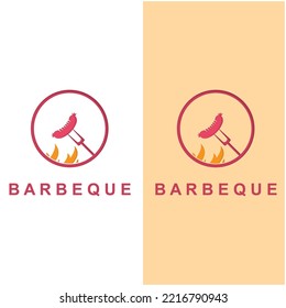 barbeque logo and symbol vector illustration design