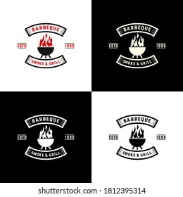 barbeque logo in white background