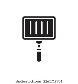 Barbeque Pan Filled Icon Vector Illustration