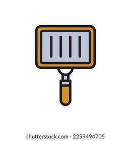 Barbeque Pan Icon Vector Illustration