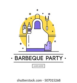 Barbeque party illustration