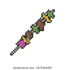 barbeque pixel art for dynamic digital projects and designs.