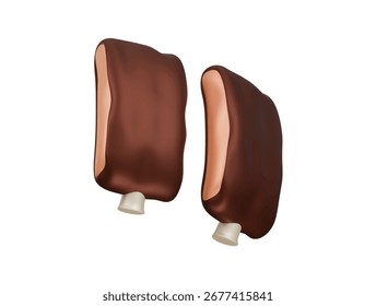  Icono de costilla de barbacoa Ilustración 3D Render