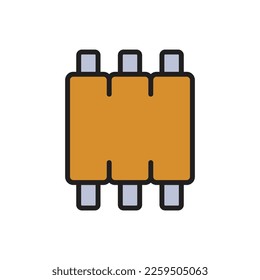 Barbeque Rib Symbol Vektorgrafik