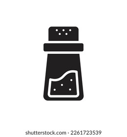 Ilustración de vectores de iconos rellenos de sal de barbacoa