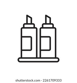 Ilustración vectorial del contorno de la salsa de barbacoa