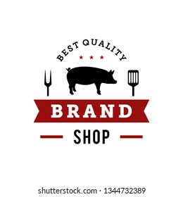 barbeque shop logo design