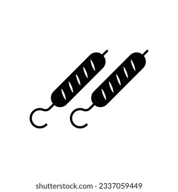 Barbeque stick icon design. isolated on white background. vector illustration