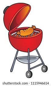 Barbeque topic image 1 - eps10 vector illustration.