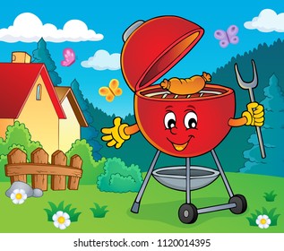 Barbeque topic image 4 - eps10 vector illustration.