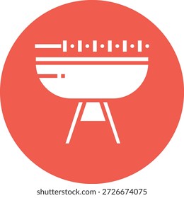 Ilustración de diseño de icono de Vector de barbacoa