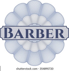 Barber abstract rosette