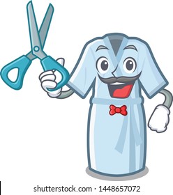 Barber bathrobe in the a cartoon shape