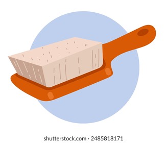 Barber beauty comb brush hair style isolated on white background. Vector graphic design element illustration