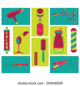 Barber Beauty and Salon Vector and Icon