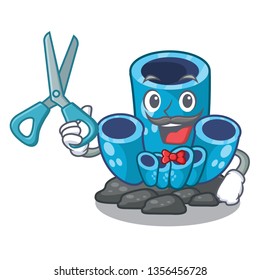 Barber blue sponge coral the shape cartoon