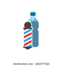 Barber Bootle Logo Icon Design