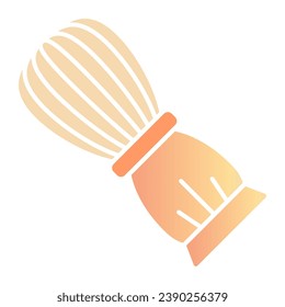 Flaches Symbol für Barberpinsel. Farbsymbole mit Pinselspitzen im trendigen, flachen Stil. Farbverlauf-Design, entwickelt für Web und App. EPS10