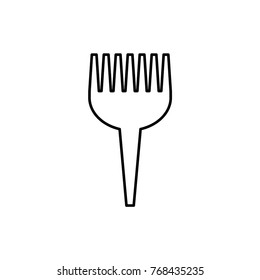 barber brush icon illustration isolated vector sign symbol