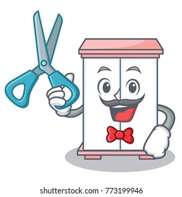 Barber cabinet character cartoon style