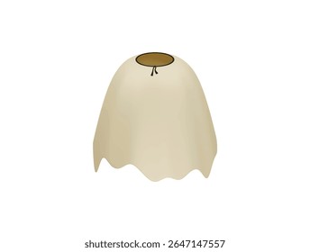renderização de ilustração 3d do ícone do barber cape