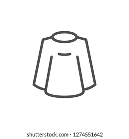 Barber cape line icon