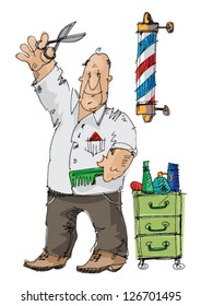 barber - cartoon