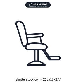 Barber Chair. Beauty Salon Chair Icon Symbol Template For Graphic And Web Design Collection Logo Vector Illustration