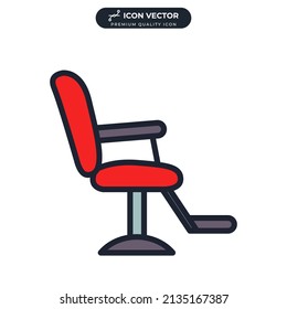 Barber Chair. Beauty Salon Chair Icon Symbol Template For Graphic And Web Design Collection Logo Vector Illustration