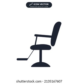 Barber Chair. Beauty Salon Chair Icon Symbol Template For Graphic And Web Design Collection Logo Vector Illustration