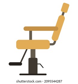 Barber Chair Flat Clipart Vector Illustration