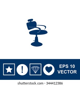 Barber chair icon.