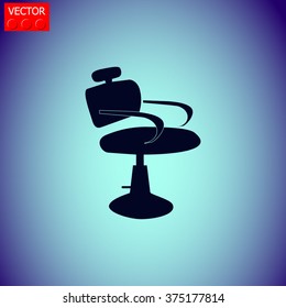 Barber chair icon.