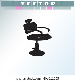 Barber chair icon.