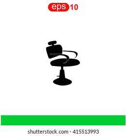 Barber chair icon.