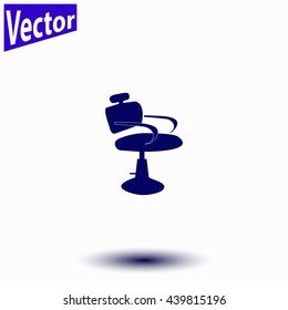 Barber chair icon.