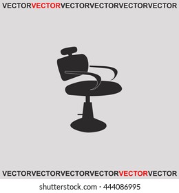 Barber chair icon.