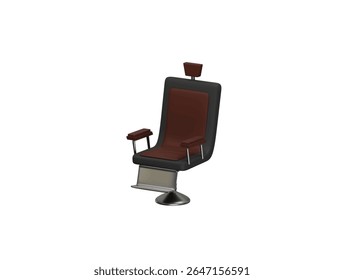 ícone de cadeira de barbeiro renderização de ilustração 3d