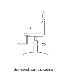 Barber chair icon. Element of Barber for mobile concept and web apps icon. Outline, thin line icon for website design and development, app development