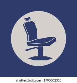 Barber chair icon isolated. Vector illustration.